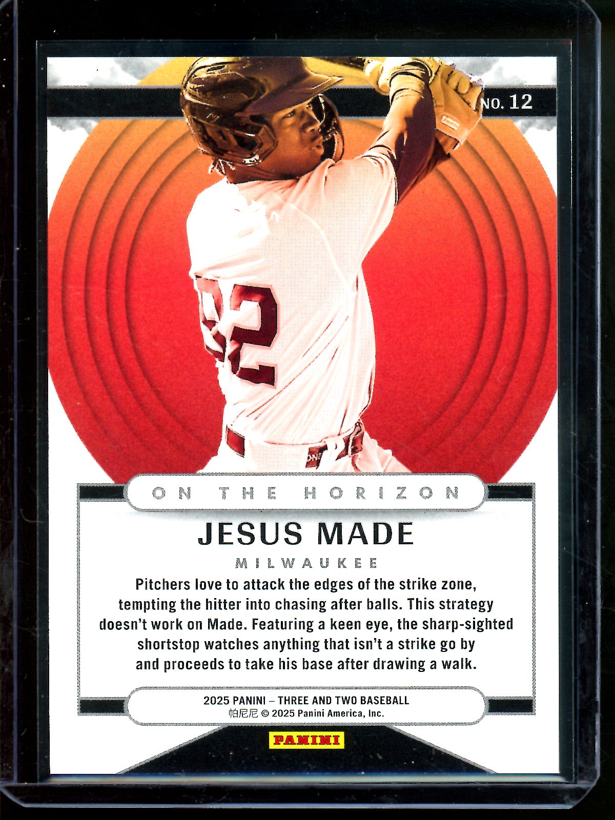2025 Panini Three and Two Jesus Made On The Horizon /10 Brewers