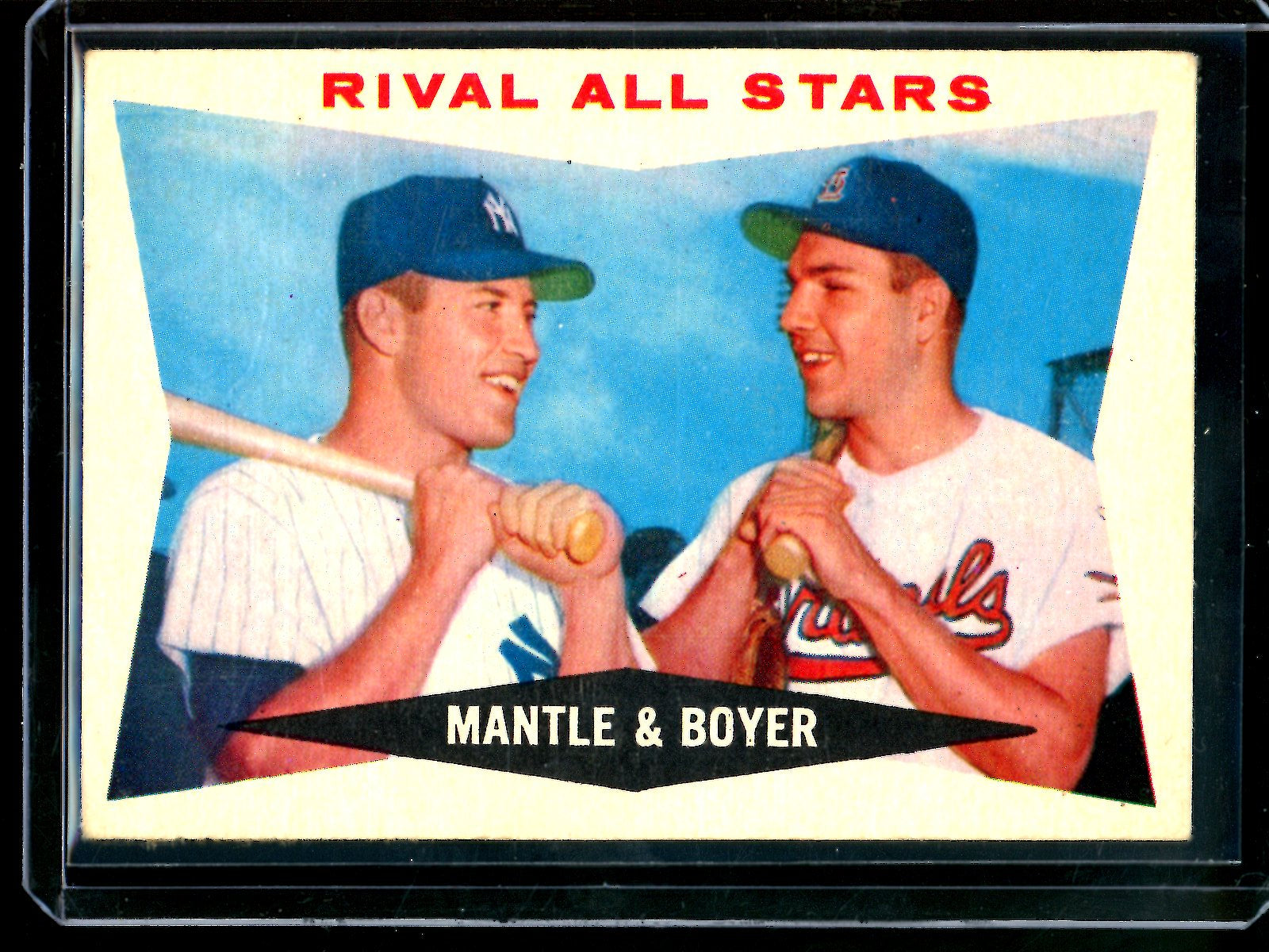 1960 Topps Mantle / Boyer #160 Yankees