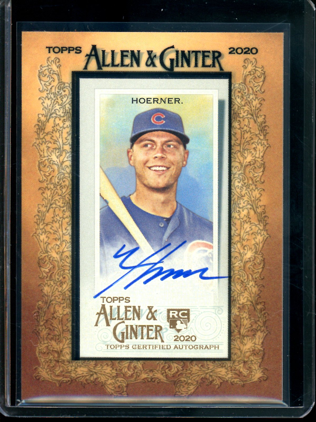 2020 Topps Allen and Ginter Nico Hoerner Framed Rookie Autograph Cubs