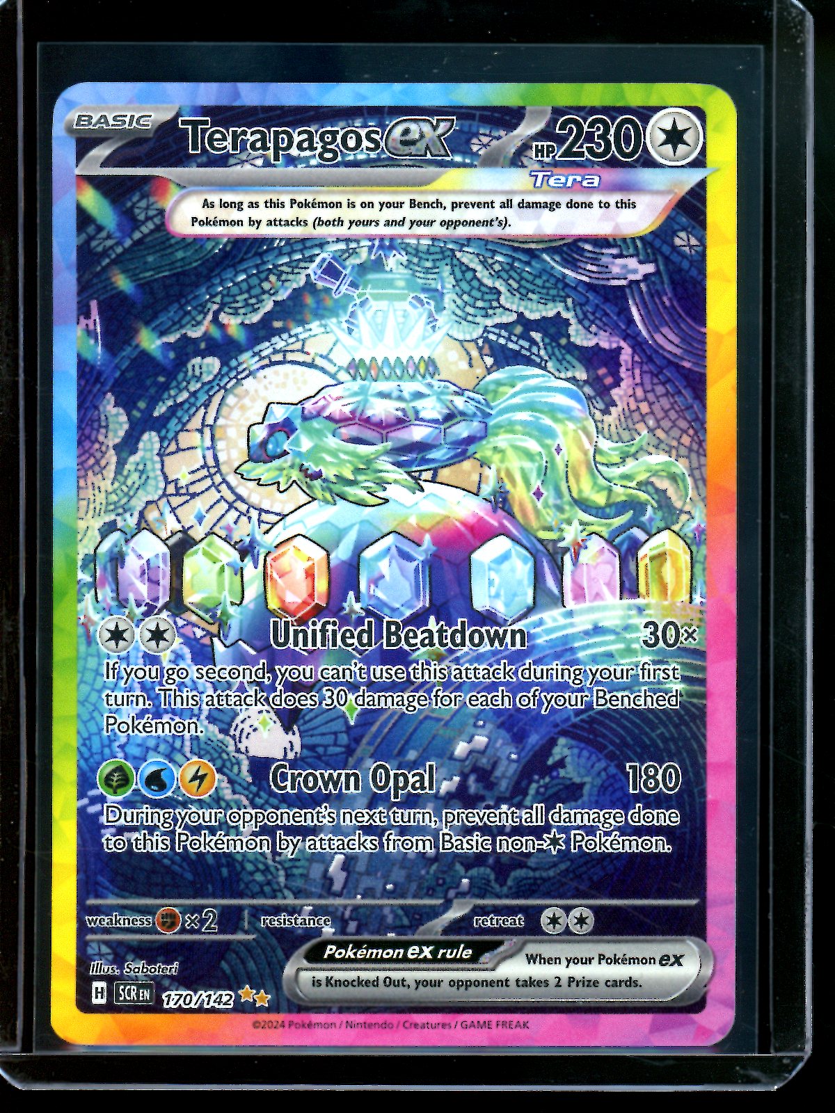 2024 Pokemon Stellar Crown Terapagos EX 170/142