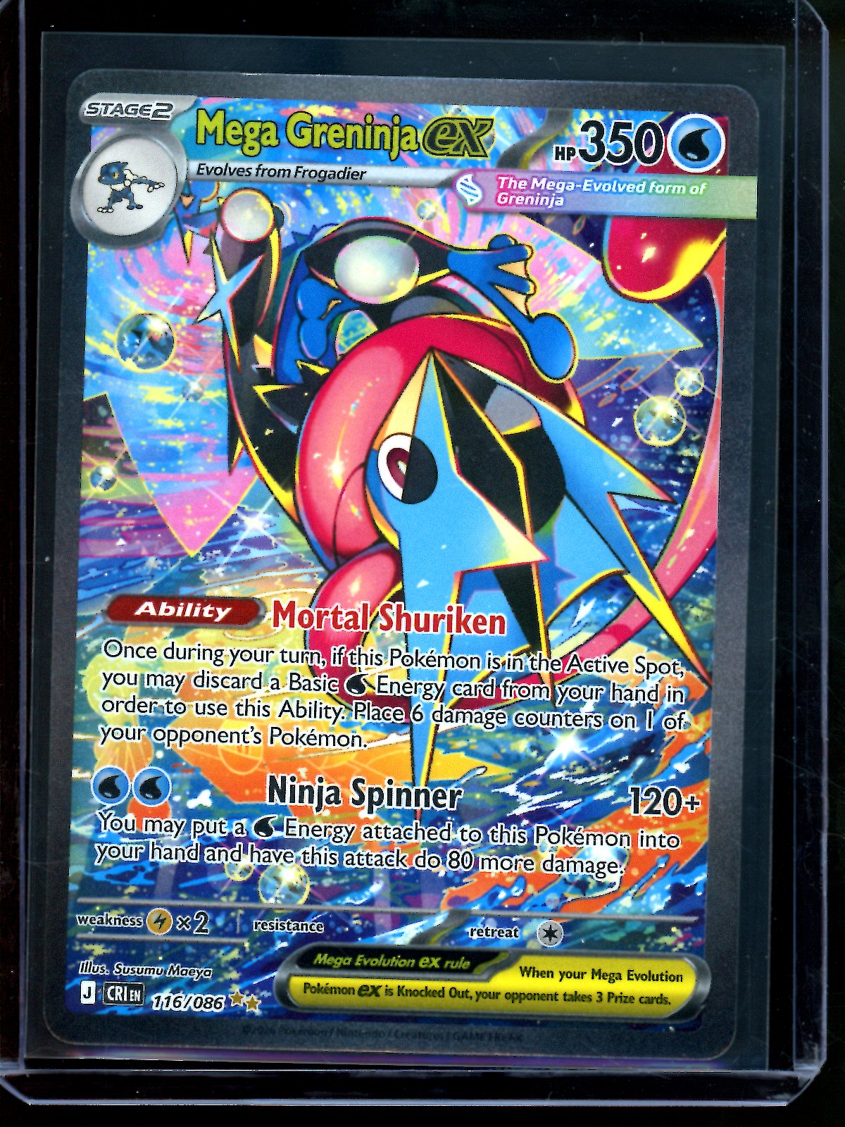 2026 Pokemon Chaos Rising Mega Greninja EX 116/086