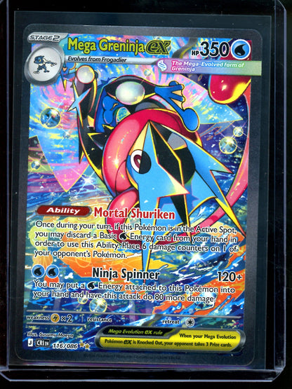 2026 Pokemon Chaos Rising Mega Greninja EX 116/086