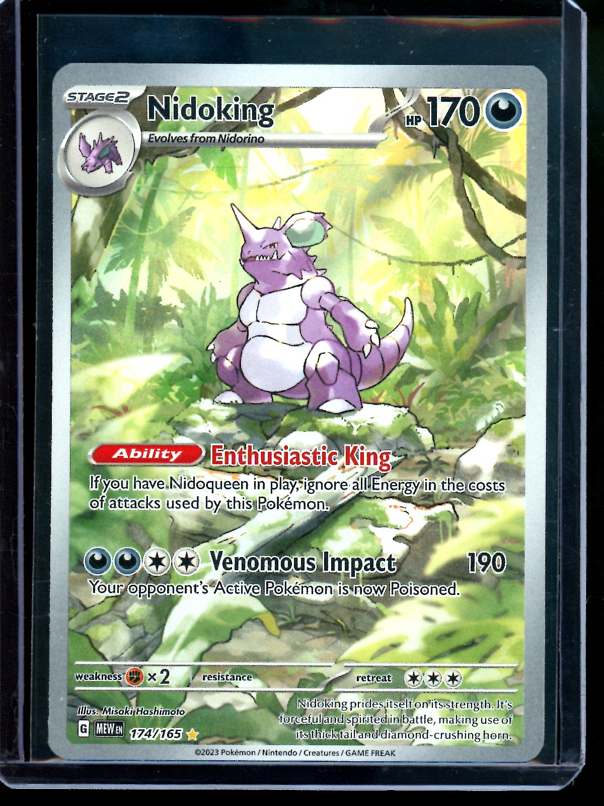 2023 Pokemon Scarlet and Violet Nidoking 174/165