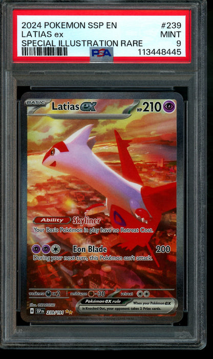 2024 Pokemon Surging Sparks Latias EX 239/191 PSA 9