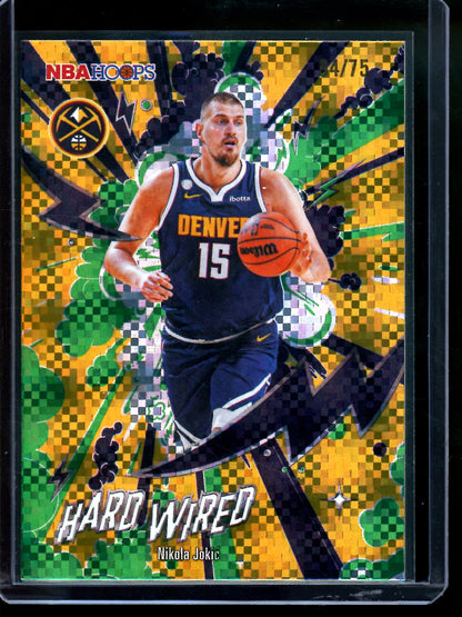 2026 Topps Hoops Nikola Jokic Hard Wired /75 Nuggets
