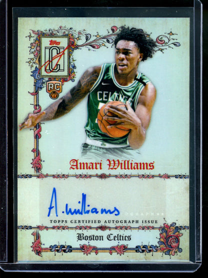 2026 Topps Signature Class Amari Williams Manuscripts Rookie Refractor Autograph Celtics