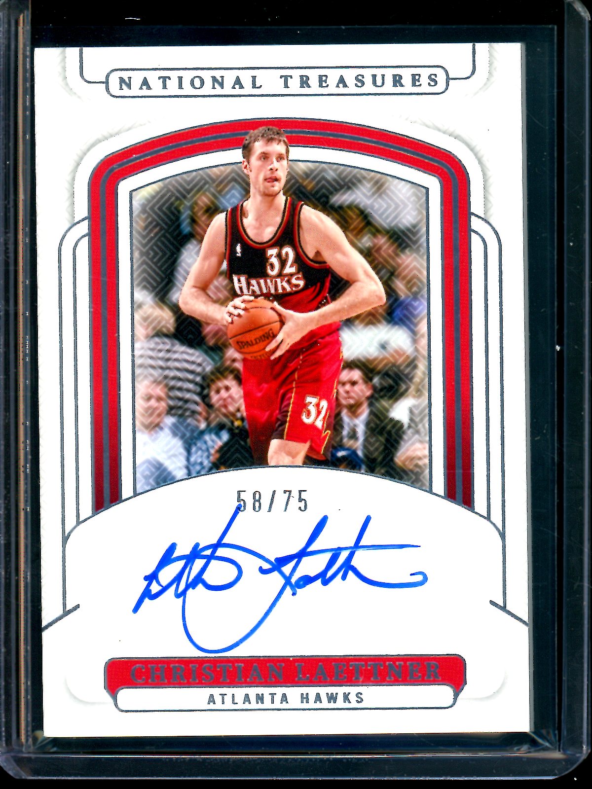 2025 Panini National Treasures Christian Laettner Autograph /75 Hawks