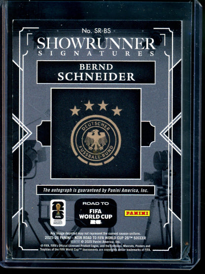 2025 Panini Noir Bernd Schneider Showrunner Autograph /49 Germany