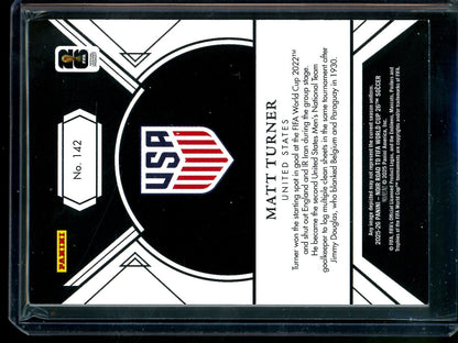 2025 Panini Noir Matt Turner Fifa World Cup /99 USA