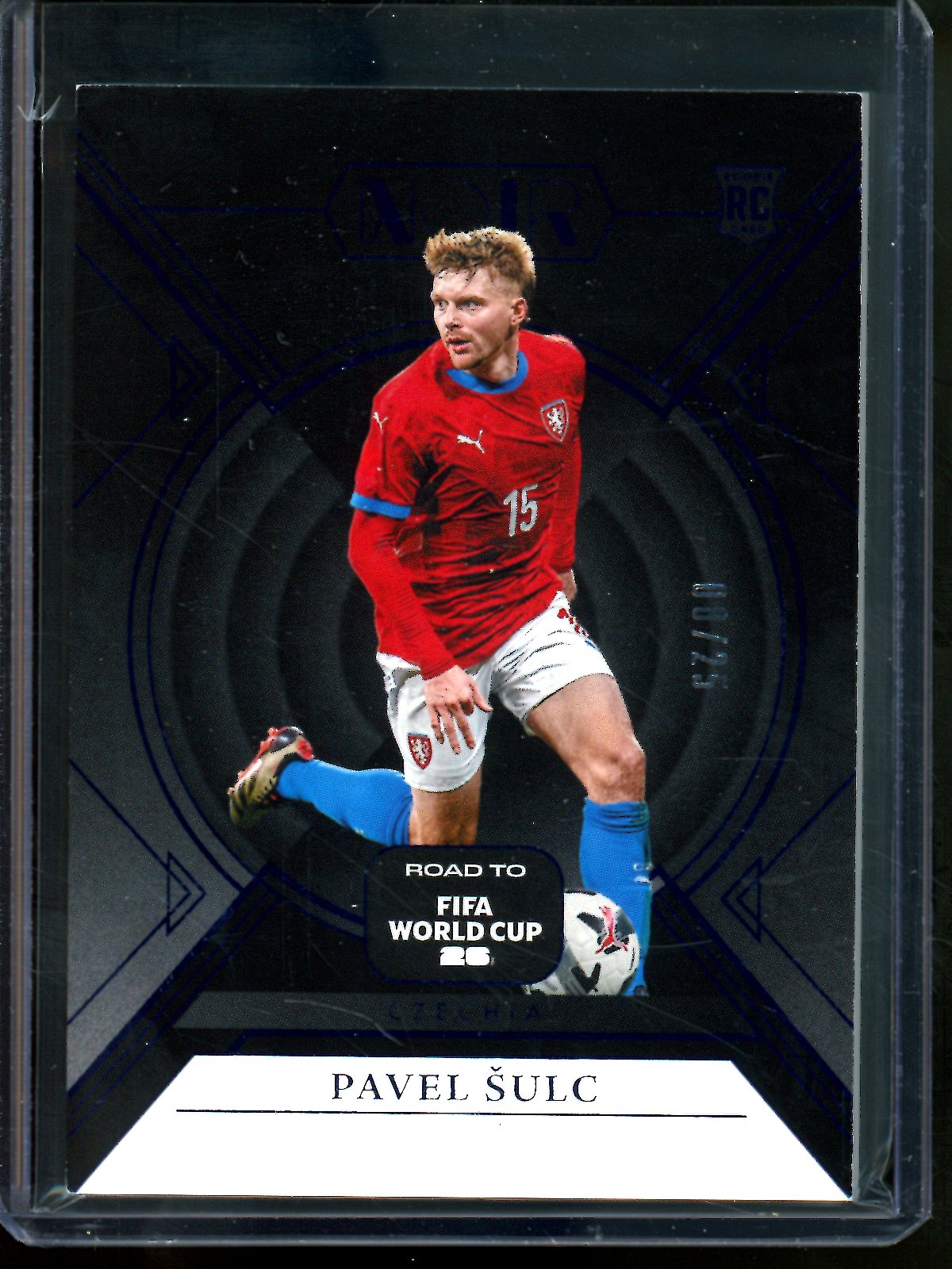 2025 Panini Noir Pavel Sulc Rookie Blue /25 Fifa World Cup Czechia