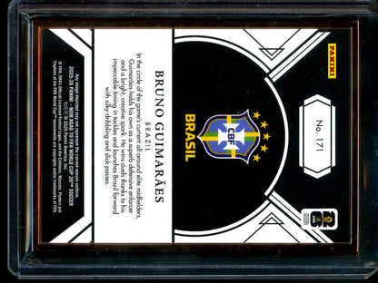 2025 Panini Noir Bruno Guimaraes Framed Road to Fifa World Cup /25 Brazil