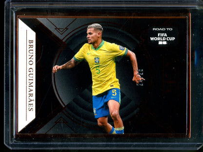 2025 Panini Noir Bruno Guimaraes Framed Road to Fifa World Cup /25 Brazil