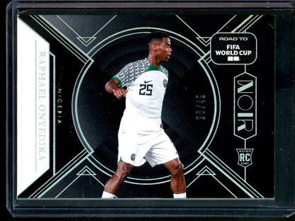 2025 Panini Noir Raphael Onyedika Rookie Road to Fifa World Cup /49 Nigeria