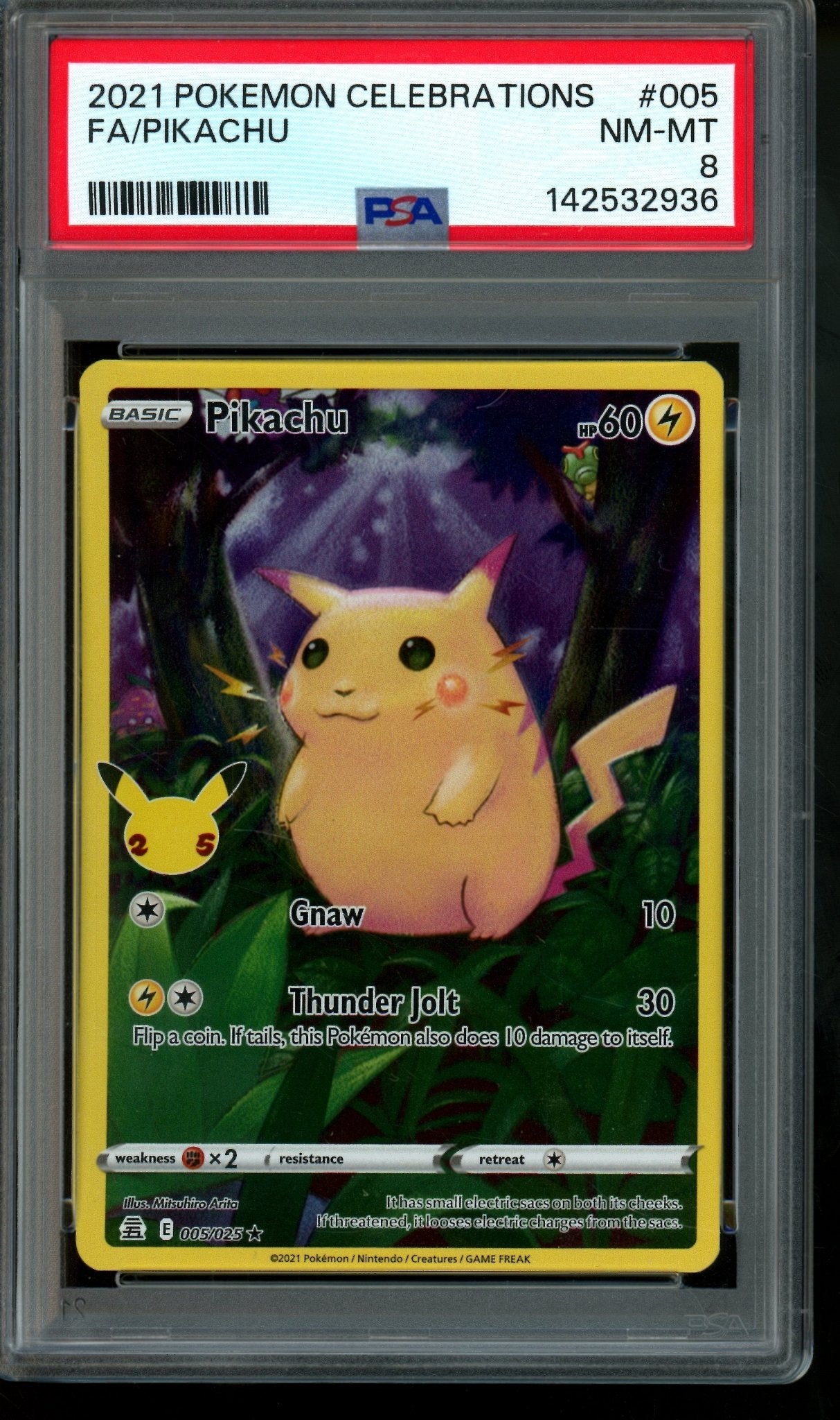 2021 Pokemon Celebrations Pikachu 005/025 PSA 8 - Trading Card Market