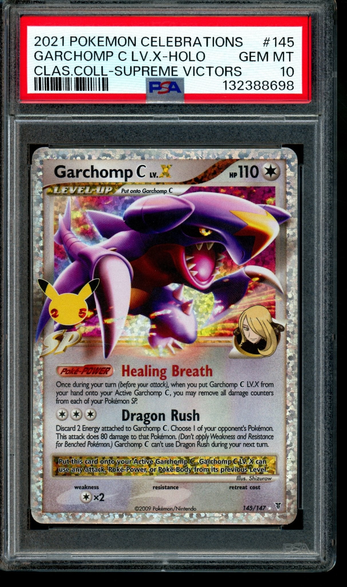 2021 Pokemon Celebrations Garchomp C LV. X Holo Classic Collection Supreme Victors 145 PSA 10 - Trading Card Market