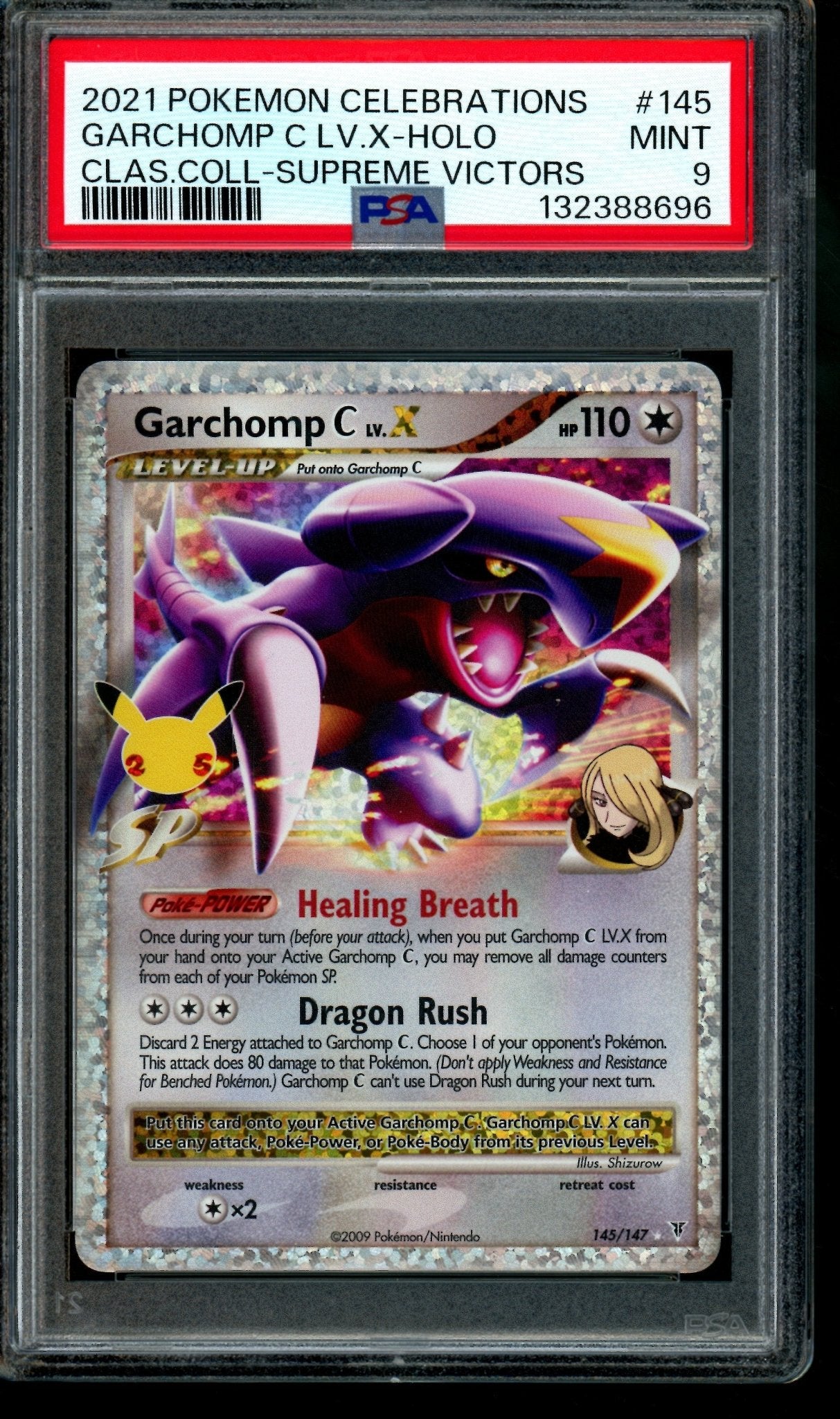 2021 Pokemon Celebrations Garchomp C LV. X Holo Classic Collection Supreme Victors 145 PSA 9 - Trading Card Market