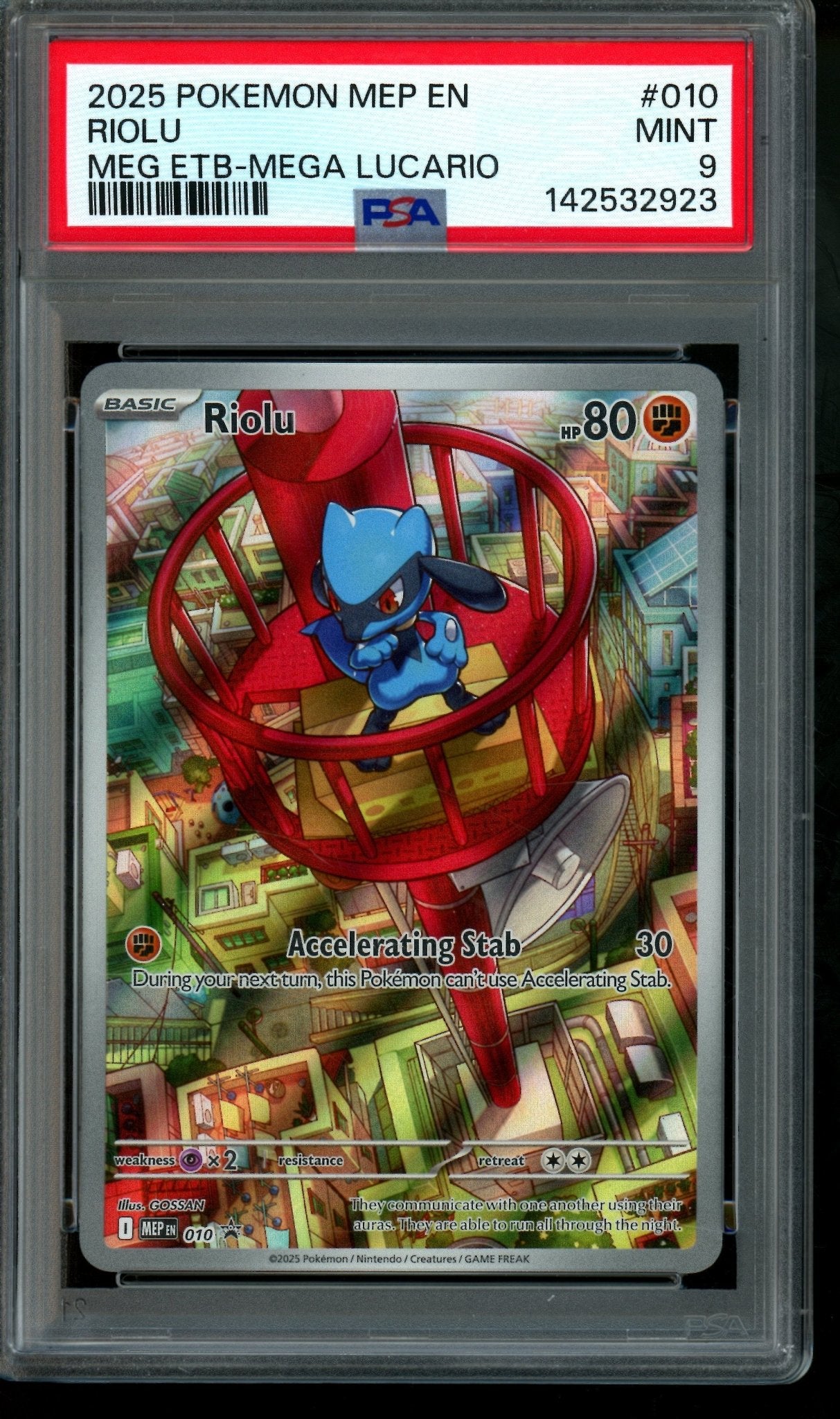 2021 Pokemon Mega Evolutions Riolu 010 Promo PSA 9 - Trading Card Market