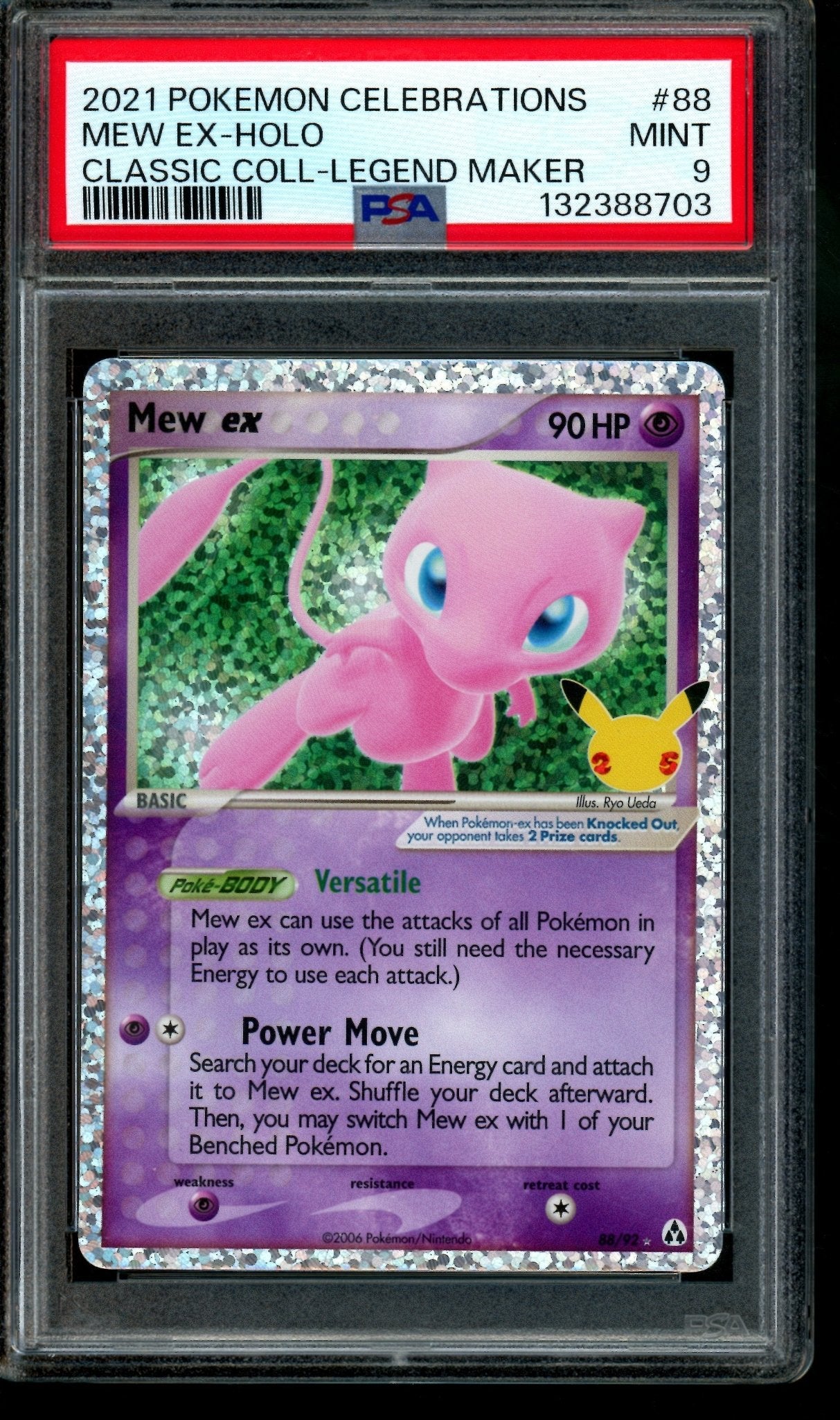 2021 Pokemon Celebrations Mew EX Classic Collection Legend Maker 88/92 PSA 9 - Trading Card Market