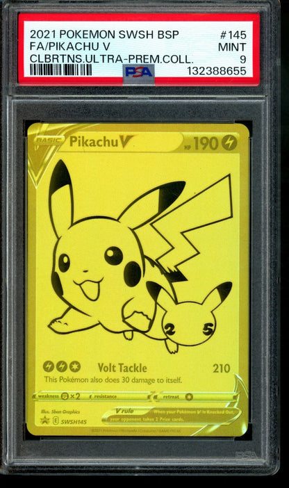 2021 Pokemon Celebrations Pikachu V Ultra Premium Collection SWSH145 Promo PSA 9 - Trading Card Market