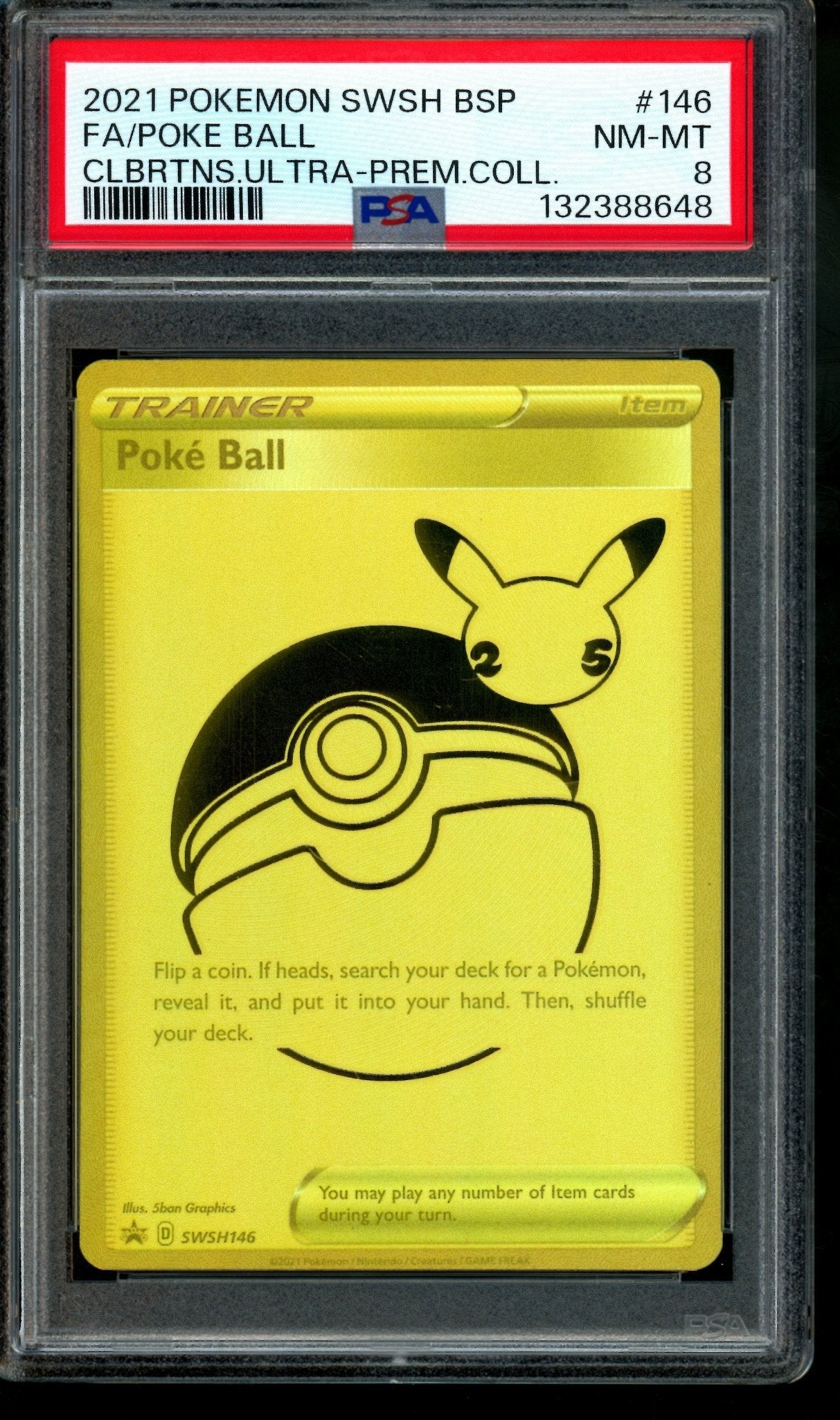 2021 Pokemon Celebrations Poke Ball Ultra Premium Collection SWSH146 PSA 8 - Trading Card Market