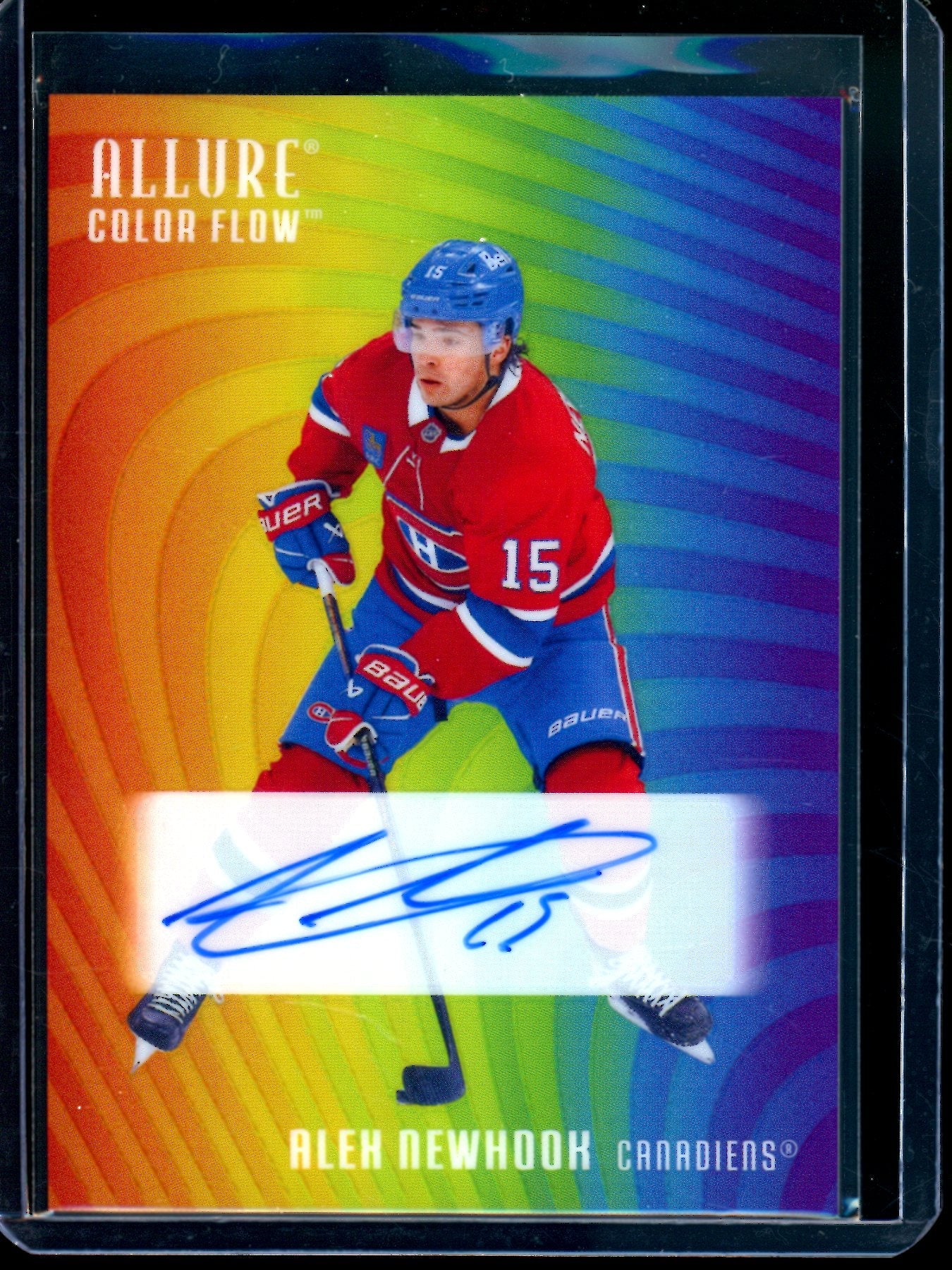 2026 Upper Deck Allure Alex Newhook Full Rainbow Autograph #RA-AN Canadiens