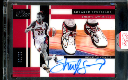 2025 Panini One and One Sheryl Swoopes Sneaker Spotlight Autograph Sealed /99 Comets
