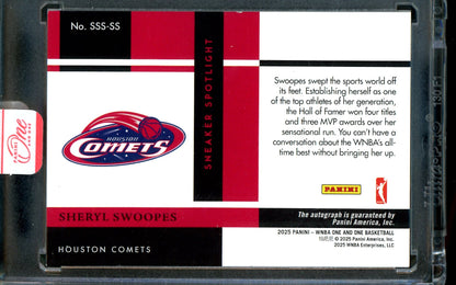 2025 Panini One and One Sheryl Swoopes Sneaker Spotlight Autograph Sealed /99 Comets