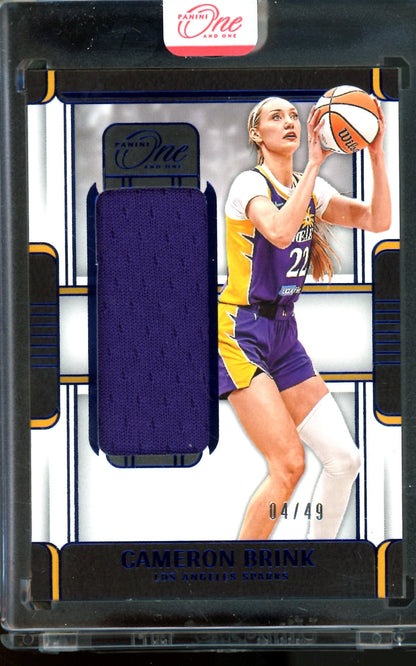 2025 Panini One and One Cameron Brink Jersey Relic /49 Sealed Sparks