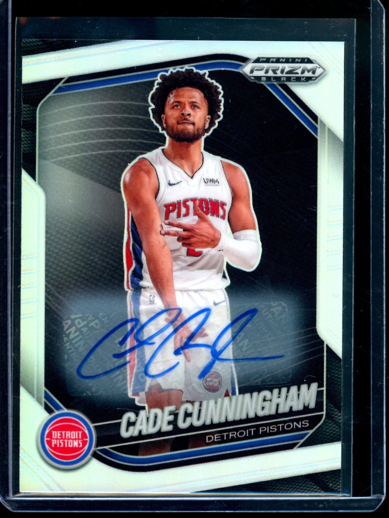 2025 Panini Prizm Black Cade Cunningham Silver Autograph Pistons