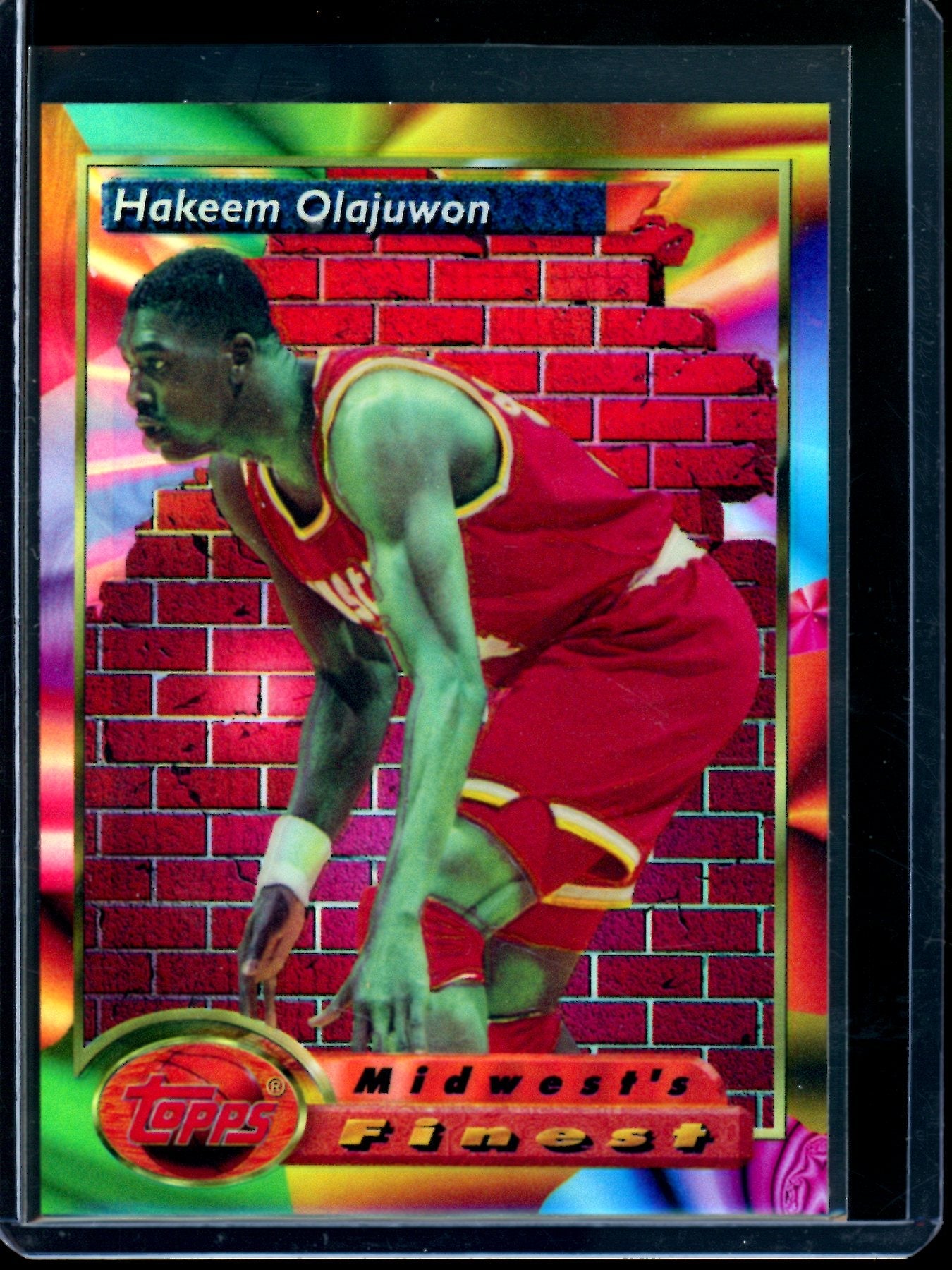 1994 Topps Finest Hakeem Olajuwon Refractor #115 Rockets