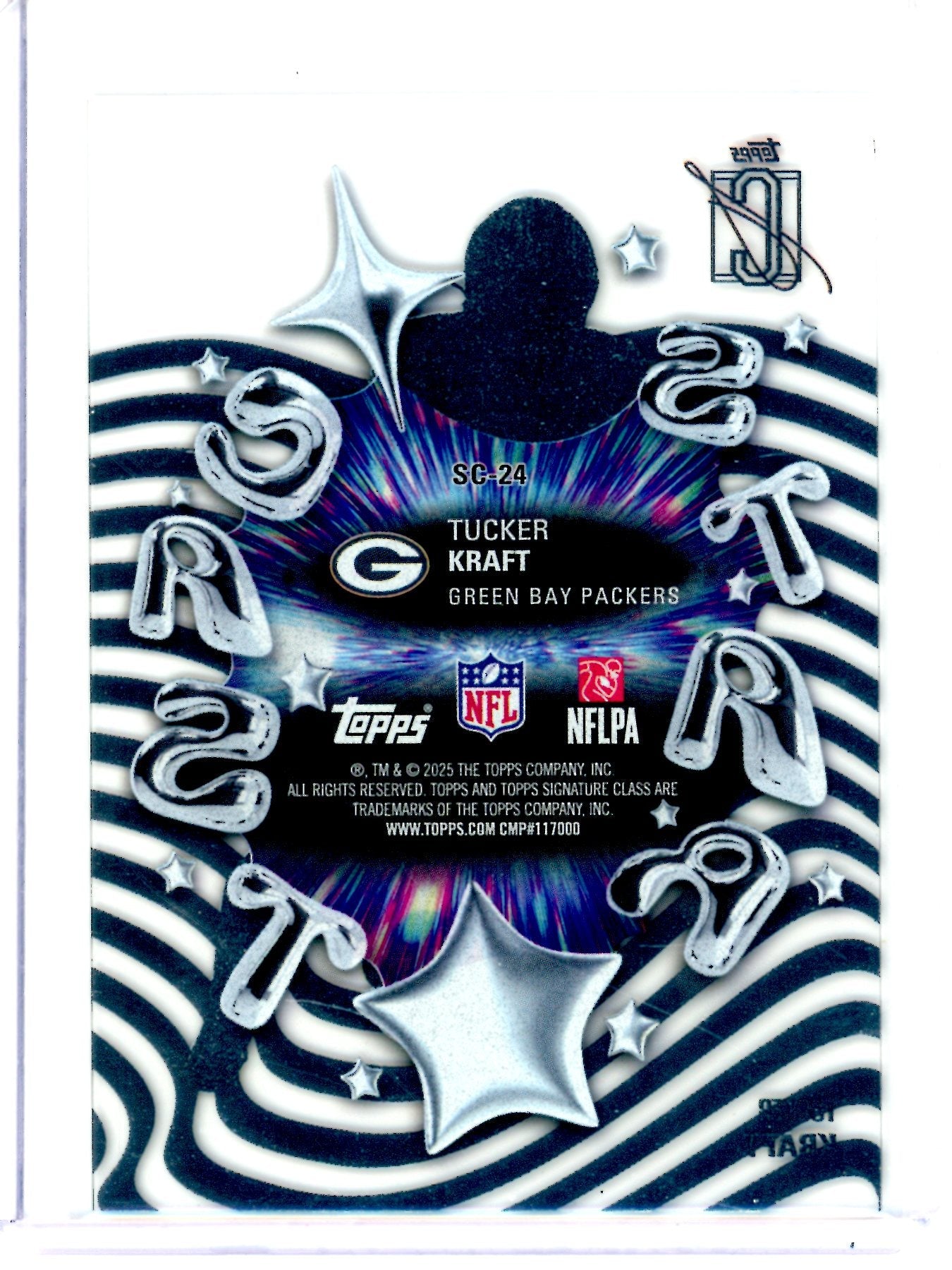 2025 Topps Signature Class Tucker Kraft Star Cast SP Packers