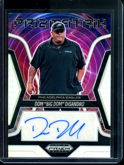 2025 Panini Prizm Black Dom "Big Dom" DiSandro Prizmatrix Autograph Silver Eagles