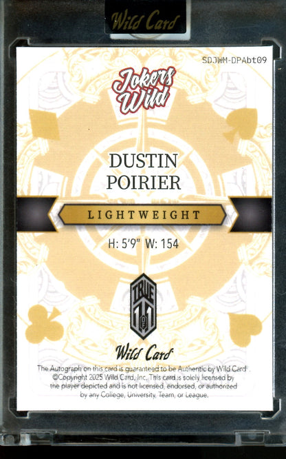 2025 Leaf Jokers Wild Dustin Poirier 1/1 Joker Autograph Sealed