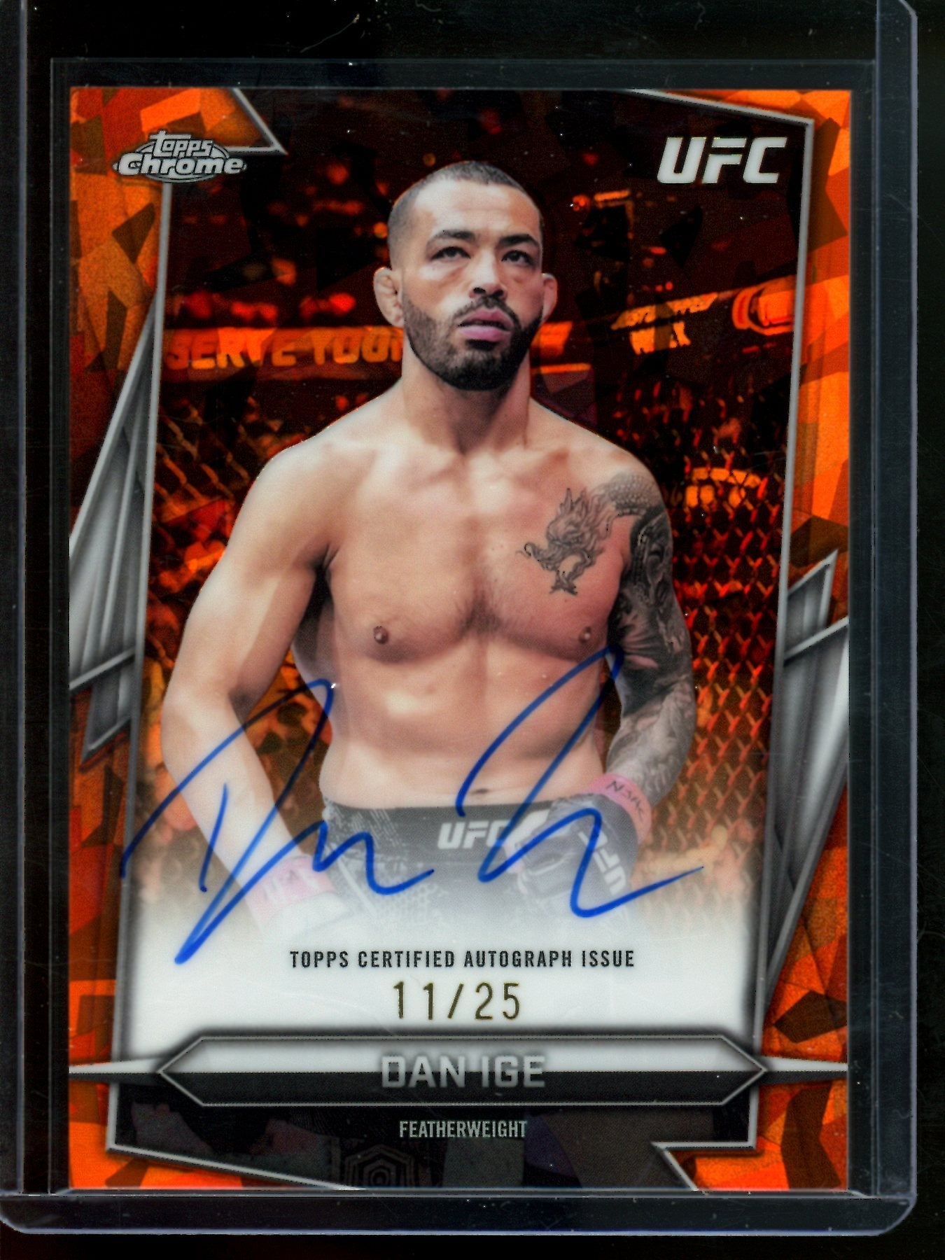 2026 Topps Sapphire Dan Ige Orange Sapphire Autograph /25