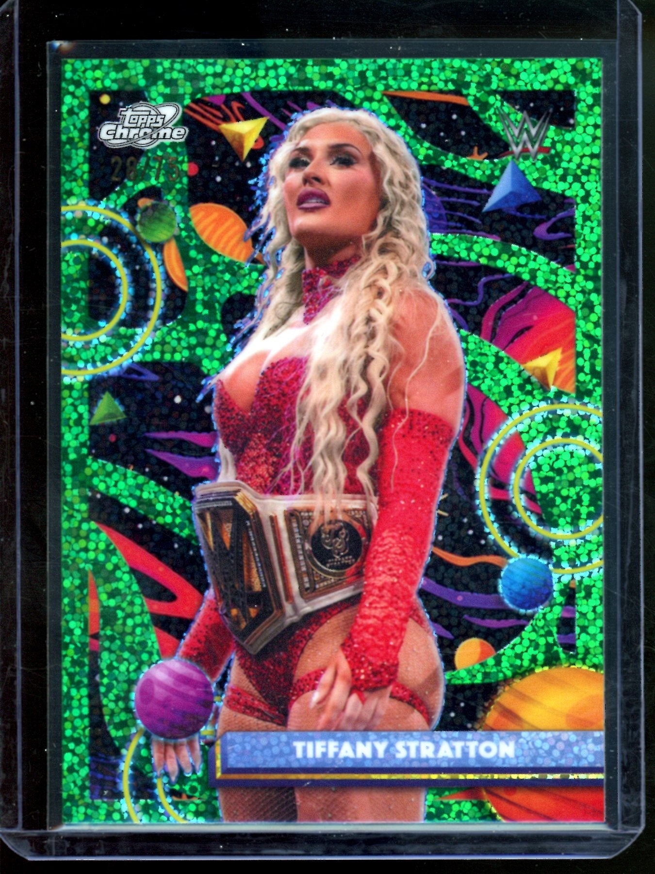 2026 Topps Cosmic Tiffany Stratton Green Sparkle /75