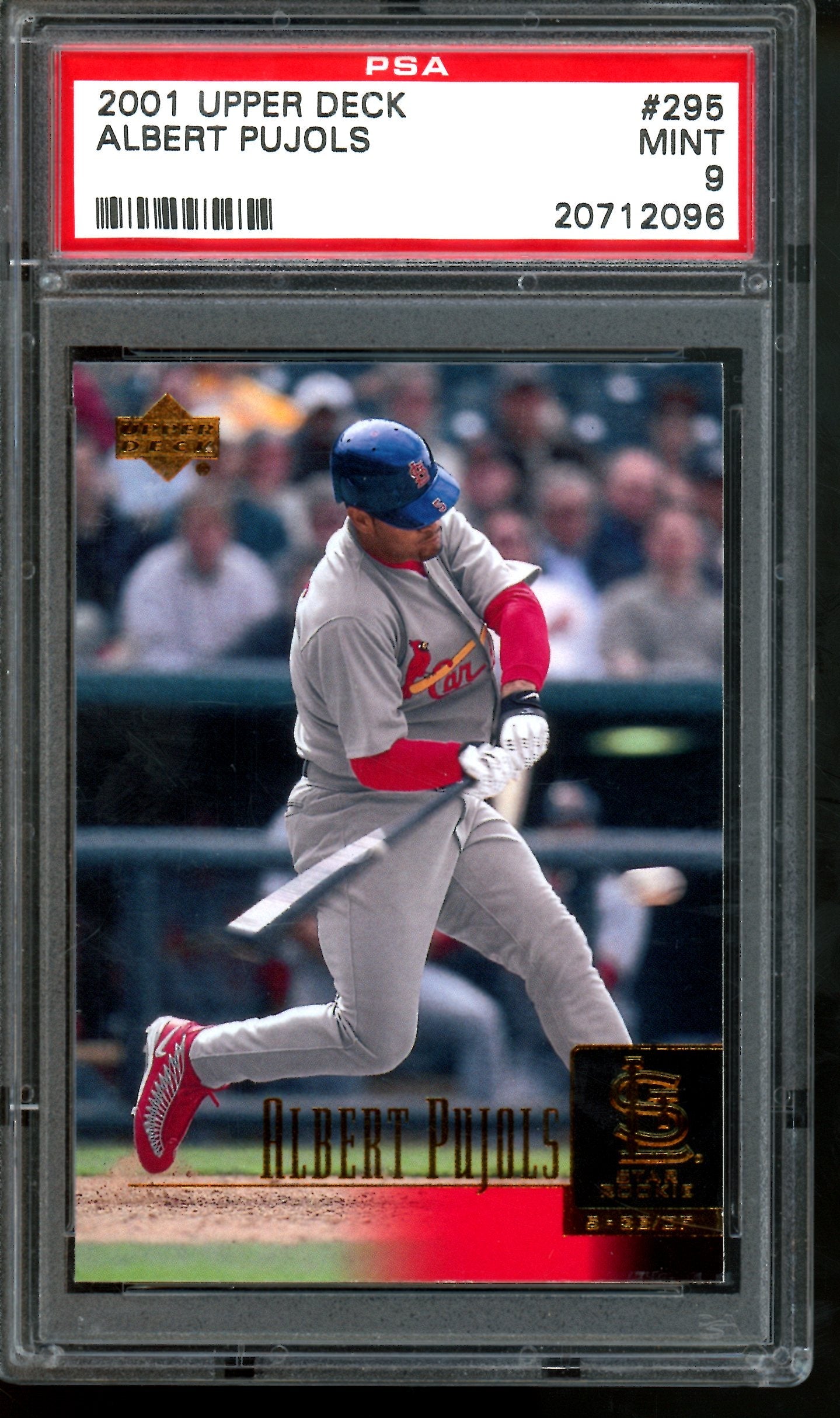 2001 Upper Deck Albert Pujols Star Rookie PSA 9 Cardinals