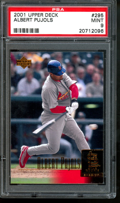 2001 Upper Deck Albert Pujols Star Rookie PSA 9 Cardinals