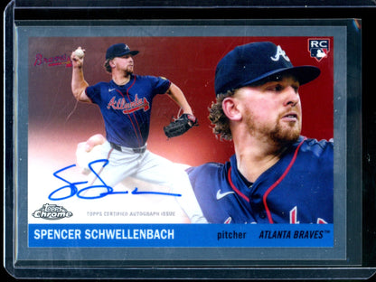 2025 Topps Platinum Spencer Schwellenbach Rookie Autograph Braves