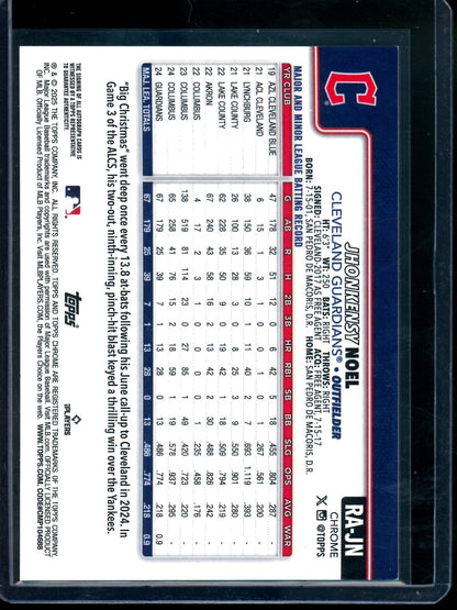2025 Topps Sapphire Jhonkensy Noel Black Refractor Autograph /10 Guardians