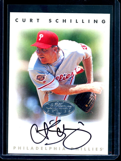 1996 Leaf Signature Series Curt Schilling Autograph Silver Phillies