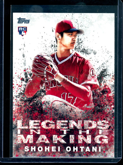 2018 Topps Flagship Shohei Ohtani Legends in the Making Rookie #LITM-2 Angels / Dodgers