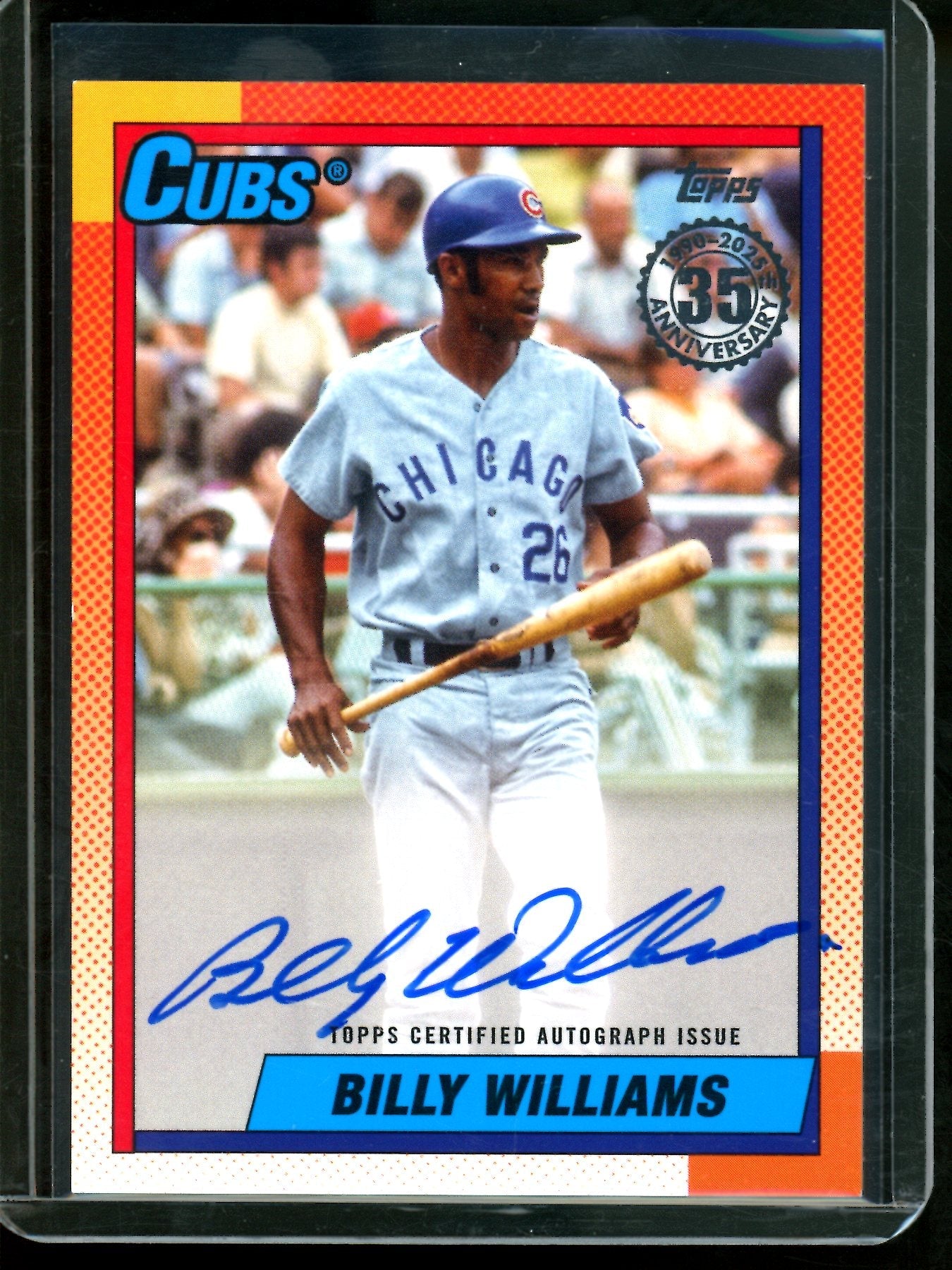 2025 Topps Series 1 Billy Williams 1990 Autograph Cubs