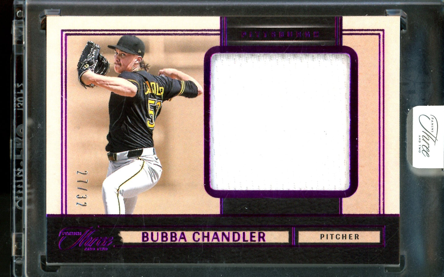 2025 Panini Three and Two Bubba Chandler Purple Relic Sealed /32 Pirates