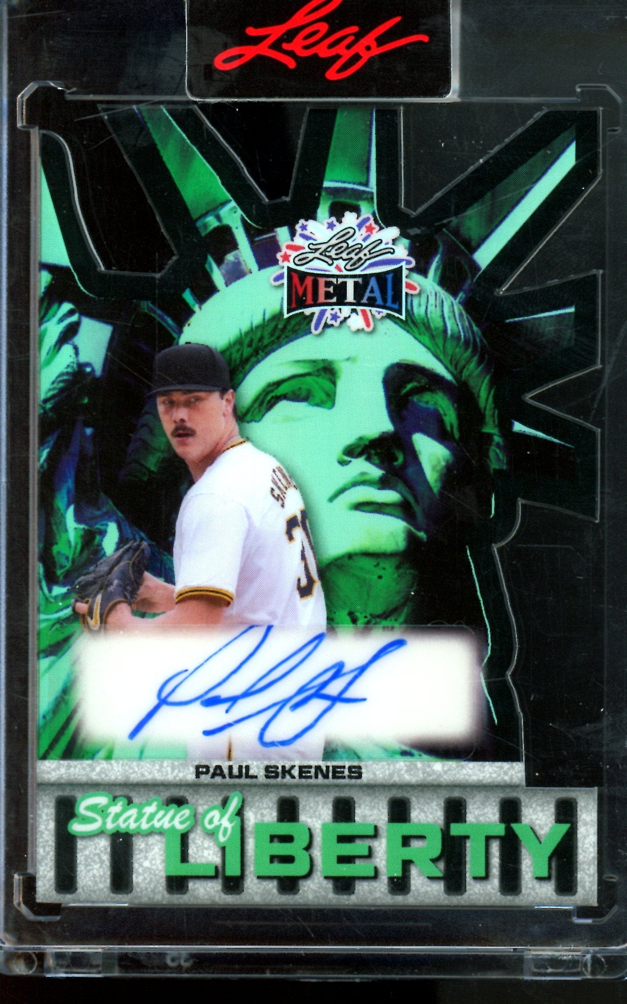 2026 Leaf Metal Paul Skenes Statue Of Liberty Autograph 1/1 Pirates
