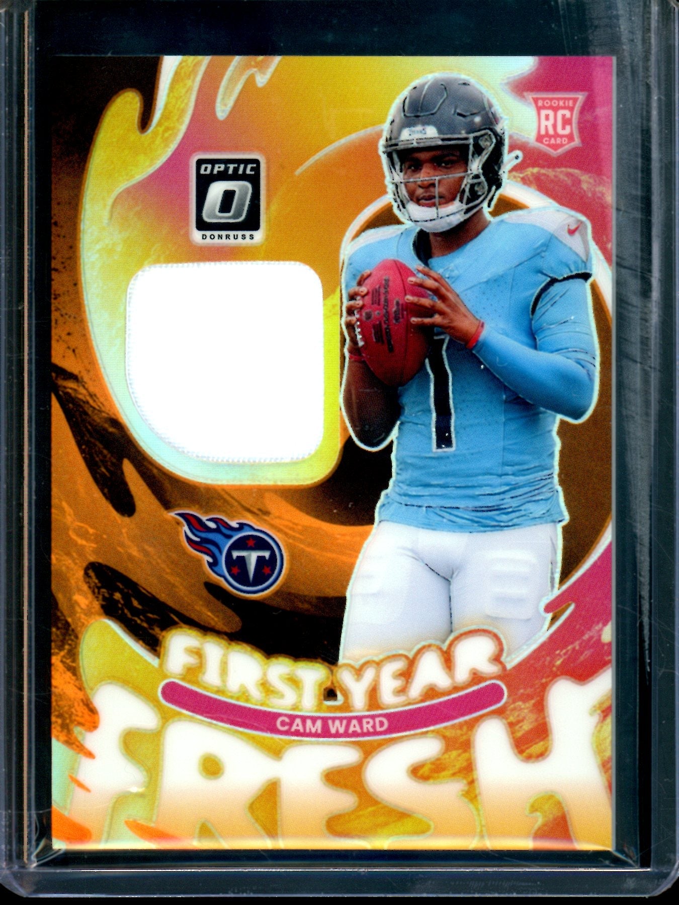 2026 Panini Optic Cam Ward First Year Fresh Rookie Patch /49 Titans