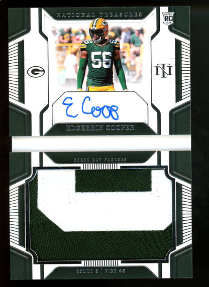 2024 Panini National Treasures Edgerrin Cooper Prime Signatures Rookie Jumbo Booklet /99 Packers