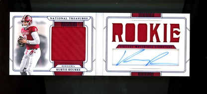 2025 Panini National Treasures Kurtis Rourke Patch Autograph Booklet /75 Hoosiers