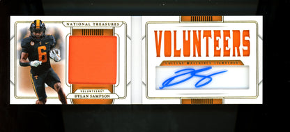 2025 Panini National Treasures Dylan Sampson Patch Autograph Booklet /99 Volunteers