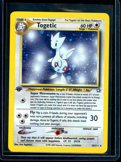 2000 Pokemon Neo Genesis Togetic 1st Edition Holo 16/111