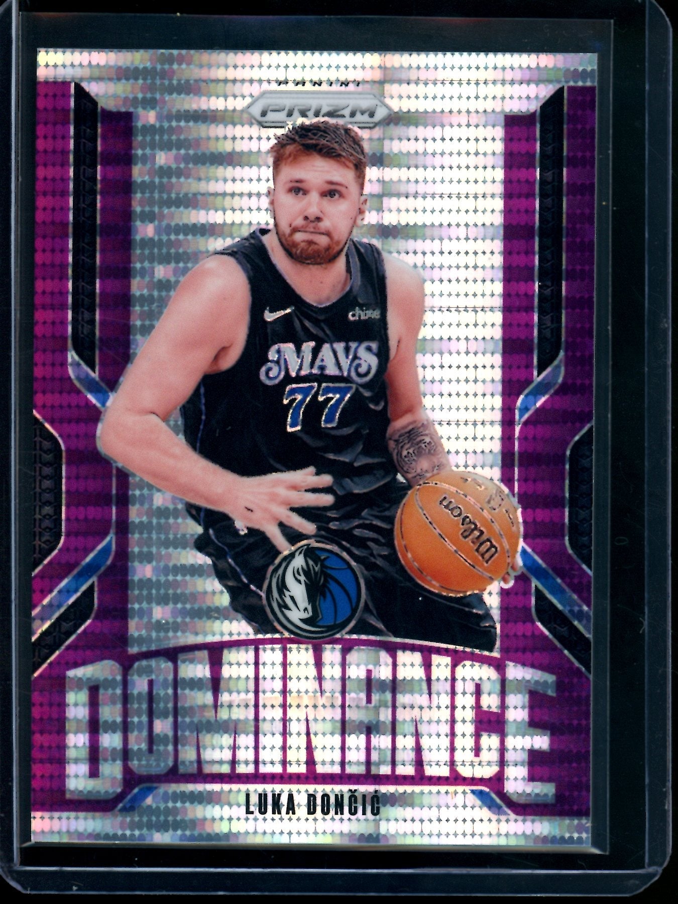 2024 Panini Prizm Luka Doncic Dominance Purple Pulsar /35 Mavericks / Lakers